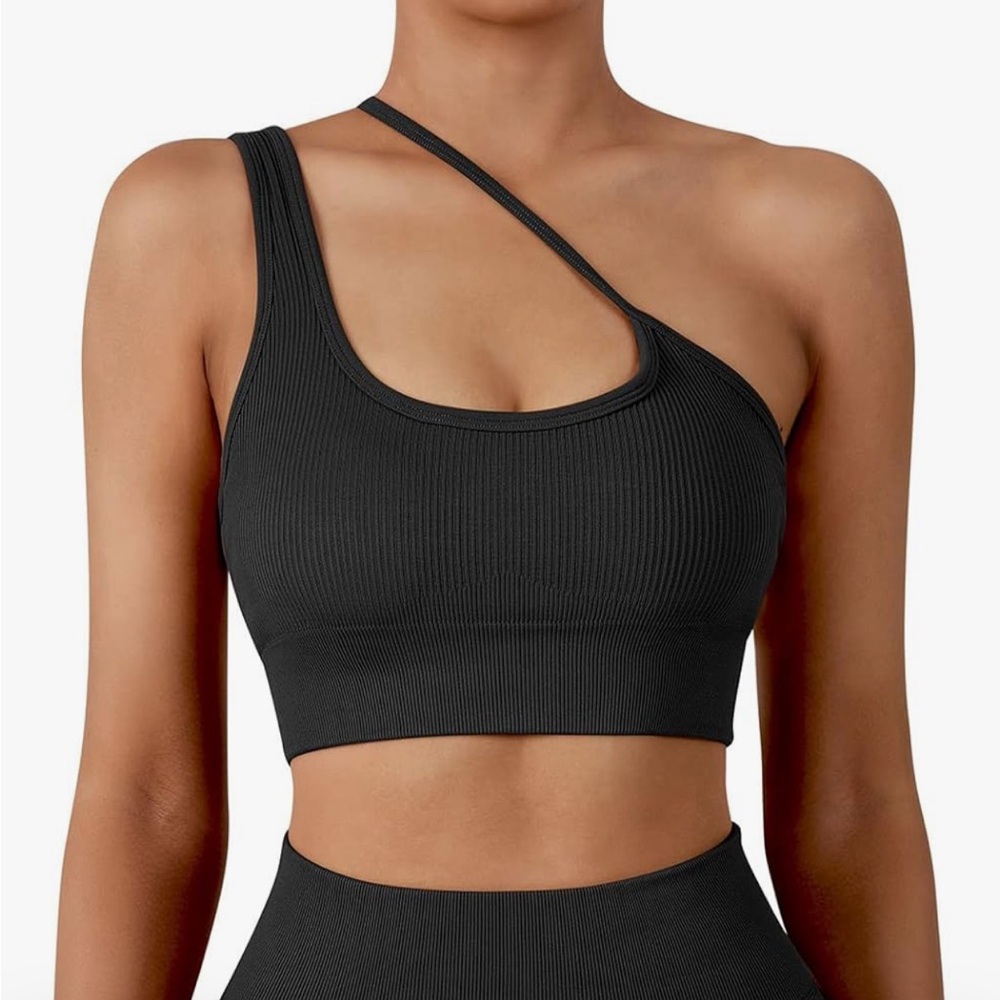 SUUKSESS Women Seamless High Impact Sports Bra Adjustable Padded Workout Top